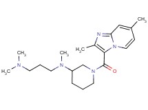 N-{1-[(2,7-dimethylimidazo[1,2-a]pyridin-3-yl)carbonyl]-3-piperidinyl}-N,N',N'-trimethyl-1,3-propanediamine