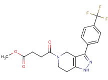 methyl 4-oxo-4-{3-[4-(trifluoromethyl)phenyl]-1,4,6,7-tetrahydro-5H-pyrazolo[4,3-c]pyridin-5-yl}butanoate