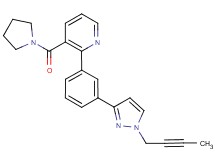 2-{3-[1-(2-butyn-1-yl)-1H-pyrazol-3-yl]phenyl}-3-(1-pyrrolidinylcarbonyl)pyridine