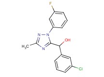 (3-chlorophenyl)[1-(3-fluorophenyl)-3-methyl-1H-1,2,4-triazol-5-yl]methanol