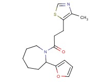 2-(2-furyl)-1-[3-(4-methyl-1,3-thiazol-5-yl)propanoyl]azepane