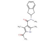 5-acetyl-N-(2,3-dihydro-1H-inden-2-yl)-N,2,4-trimethyl-1H-pyrrole-3-carboxamide