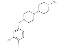 1-(3-chloro-4-fluorobenzyl)-4-(1-methylpiperidin-4-yl)piperazine