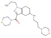 N-[3-(4-morpholinyl)propyl]-1-propyl-3-(4-thiomorpholinylcarbonyl)-4,5,6,7-tetrahydro-1H-indazol-5-amine