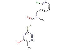 N-[(2-chloropyridin-3-yl)methyl]-2-[(5-hydroxy-6-methyl-1,2,4-triazin-3-yl)thio]-N-methylacetamide