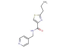 2-propyl-N-(4-pyridinylmethyl)-1,3-thiazole-4-carboxamide