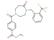 methyl 4-({5-oxo-4-[2-(trifluoromethyl)benzyl]-1,4-diazepan-1-yl}carbonyl)benzoate
