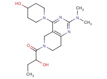 1-[2-(dimethylamino)-6-(2-hydroxybutanoyl)-5,6,7,8-tetrahydropyrido[4,3-d]pyrimidin-4-yl]-4-piperidinol