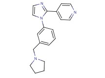 4-{1-[3-(pyrrolidin-1-ylmethyl)phenyl]-1H-imidazol-2-yl}pyridine