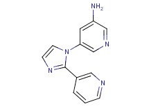 5-(2-pyridin-3-yl-1H-imidazol-1-yl)pyridin-3-amine