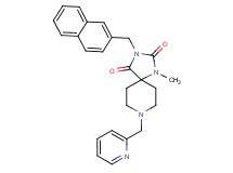 1-methyl-3-(2-naphthylmethyl)-8-(2-pyridinylmethyl)-1,3,8-triazaspiro[4.5]decane-2,4-dione