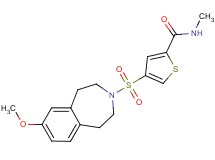 4-[(7-methoxy-1,2,4,5-tetrahydro-3H-3-benzazepin-3-yl)sulfonyl]-N-methylthiophene-2-carboxamide
