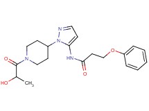 N-[1-(1-lactoylpiperidin-4-yl)-1H-pyrazol-5-yl]-3-phenoxypropanamide