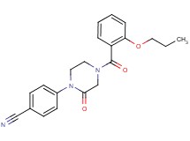 4-[2-oxo-4-(2-propoxybenzoyl)-1-piperazinyl]benzonitrile