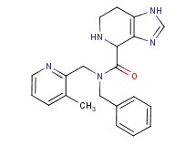N-benzyl-N-[(3-methyl-2-pyridinyl)methyl]-4,5,6,7-tetrahydro-1H-imidazo[4,5-c]pyridine-4-carboxamide dihydrochloride