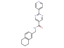 2-pyridin-4-yl-N-(5,6,7,8-tetrahydronaphthalen-2-ylmethyl)pyrimidine-5-carboxamide