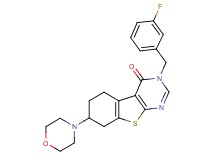 3-(3-fluorobenzyl)-7-(4-morpholinyl)-5,6,7,8-tetrahydro[1]benzothieno[2,3-d]pyrimidin-4(3H)-one