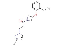 1-{3-[3-(2-ethylphenoxy)-1-azetidinyl]-3-oxopropyl}-3-methyl-1H-pyrazole