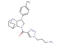 3-(4-{[(3R*,3aR*,7aR*)-3-(4-methylphenyl)hexahydro-4,7-ethanopyrrolo[3,2-b]pyridin-1(2H)-yl]carbonyl}-1H-1,2,3-triazol-1-yl)propan-1-amine