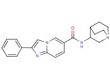 N-1-azabicyclo[2.2.2]oct-3-yl-2-phenylimidazo[1,2-a]pyridine-6-carboxamide