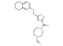 4-({5-[(5,6,7,8-tetrahydro-2-naphthalenyloxy)methyl]-3-isoxazolyl}carbonyl)-1,4-diazepane-1-carbaldehyde