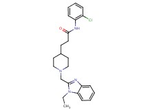 N-(2-chlorophenyl)-3-{1-[(1-ethyl-1H-benzimidazol-2-yl)methyl]-4-piperidinyl}propanamide