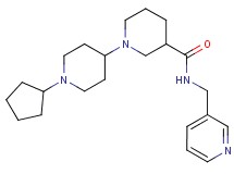 1'-cyclopentyl-N-(3-pyridinylmethyl)-1,4'-bipiperidine-3-carboxamide