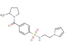 4-[(2-methyl-1-pyrrolidinyl)carbonyl]-N-[2-(1H-pyrrol-1-yl)ethyl]benzenesulfonamide