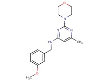 N-(3-methoxybenzyl)-6-methyl-2-morpholin-4-ylpyrimidin-4-amine