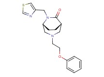 (1S*,5R*)-3-(2-phenoxyethyl)-6-(1,3-thiazol-4-ylmethyl)-3,6-diazabicyclo[3.2.2]nonan-7-one