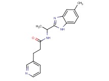 N-[1-(5-methyl-1H-benzimidazol-2-yl)ethyl]-3-pyridin-3-ylpropanamide