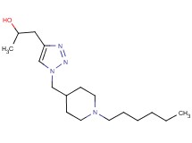 1-{1-[(1-hexylpiperidin-4-yl)methyl]-1H-1,2,3-triazol-4-yl}propan-2-ol