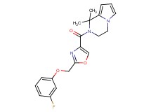 2-({2-[(3-fluorophenoxy)methyl]-1,3-oxazol-4-yl}carbonyl)-1,1-dimethyl-1,2,3,4-tetrahydropyrrolo[1,2-a]pyrazine