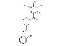 1,5,6-trimethyl-3-({3-[2-(2-methylphenyl)ethyl]-1-piperidinyl}carbonyl)-2(1H)-pyridinone