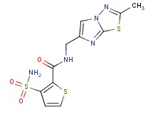 3-(aminosulfonyl)-N-[(2-methylimidazo[2,1-b][1,3,4]thiadiazol-6-yl)methyl]thiophene-2-carboxamide