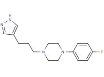 1-(4-fluorophenyl)-4-[3-(1H-pyrazol-4-yl)propyl]piperazine bis(trifluoroacetate)