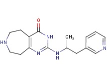 2-[(1-methyl-2-pyridin-3-ylethyl)amino]-3,5,6,7,8,9-hexahydro-4H-pyrimido[4,5-d]azepin-4-one