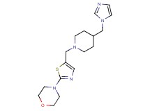 4-(5-{[4-(1H-imidazol-1-ylmethyl)piperidin-1-yl]methyl}-1,3-thiazol-2-yl)morpholine