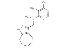 N-(1,4,5,6,7,8-hexahydrocyclohepta[c]pyrazol-3-ylmethyl)-N,5,6-trimethylpyrimidin-4-amine