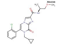 6-(2-chlorophenyl)-7-(cyclopropylmethyl)-N-[(1S)-2-methoxy-1-methylethyl]-8-oxo-7,8-dihydroimidazo[1,2-a]pyrazine-2-carboxamide