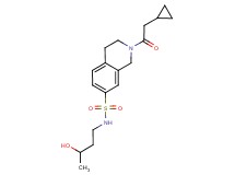 2-(cyclopropylacetyl)-N-(3-hydroxybutyl)-1,2,3,4-tetrahydroisoquinoline-7-sulfonamide