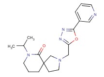 7-isopropyl-2-[(5-pyridin-3-yl-1,3,4-oxadiazol-2-yl)methyl]-2,7-diazaspiro[4.5]decan-6-one