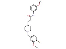 3-[1-(4-fluoro-3-methoxybenzyl)-4-piperidinyl]-N-(3-methoxyphenyl)propanamide