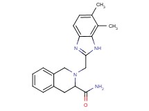 2-[(6,7-dimethyl-1H-benzimidazol-2-yl)methyl]-1,2,3,4-tetrahydroisoquinoline-3-carboxamide
