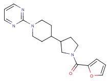 2-{4-[1-(2-furoyl)-3-pyrrolidinyl]-1-piperidinyl}pyrimidine