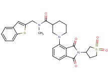 N-(1-benzothien-2-ylmethyl)-1-[2-(1,1-dioxidotetrahydro-3-thienyl)-1,3-dioxo-2,3-dihydro-1H-isoindol-4-yl]-N-methyl-3-piperidinecarboxamide