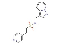 N-(pyrazolo[1,5-a]pyridin-3-ylmethyl)-2-pyridin-4-ylethanesulfonamide