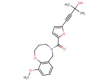 4-{5-[(10-methoxy-3,4-dihydro-2H-1,5-benzoxazocin-5(6H)-yl)carbonyl]-2-furyl}-2-methylbut-3-yn-2-ol