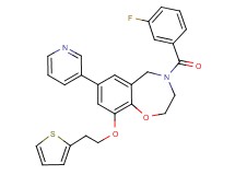 4-(3-fluorobenzoyl)-7-(3-pyridinyl)-9-[2-(2-thienyl)ethoxy]-2,3,4,5-tetrahydro-1,4-benzoxazepine