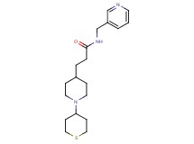 N-(3-pyridinylmethyl)-3-[1-(tetrahydro-2H-thiopyran-4-yl)-4-piperidinyl]propanamide